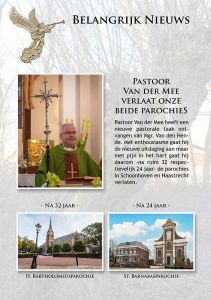 Brochure bij afscheid pastoor Van der Mee